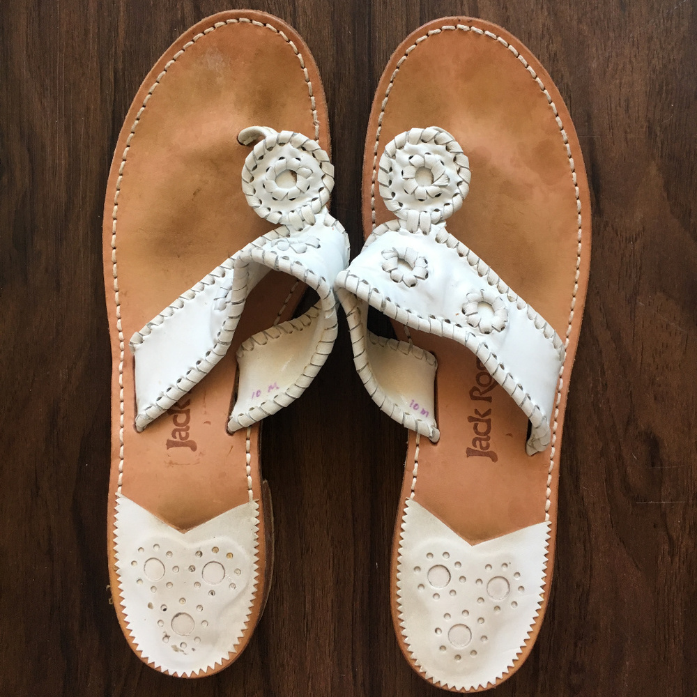 White Jack Roger Sandals